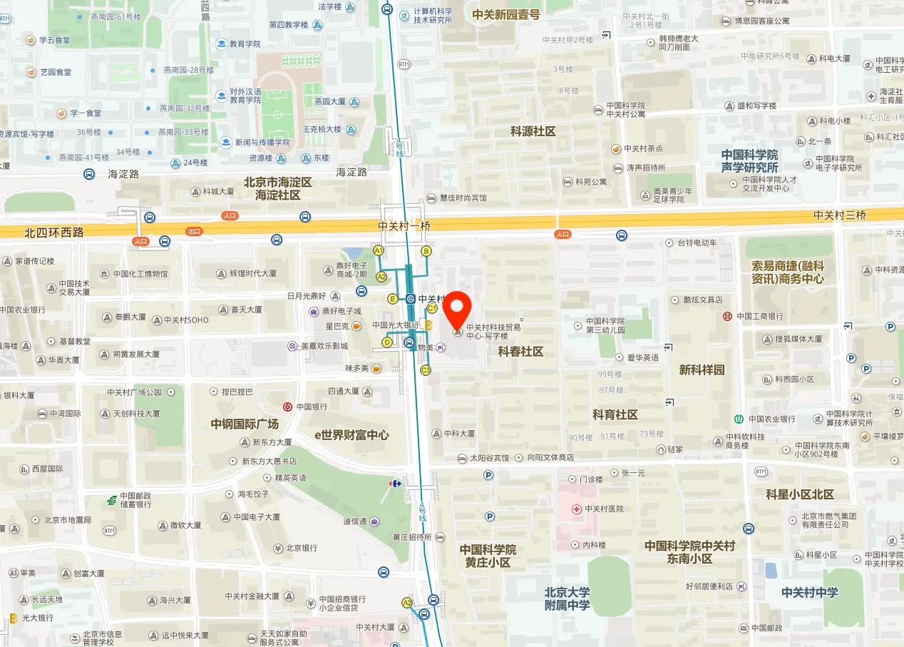 中关村科贸电子城地图位置